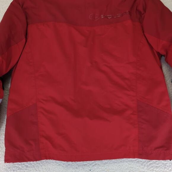 Pure Polaris Snowmobile Jacket Racing Men's Size Medium Red 100%‎ Nylon - Picture 6 of 10